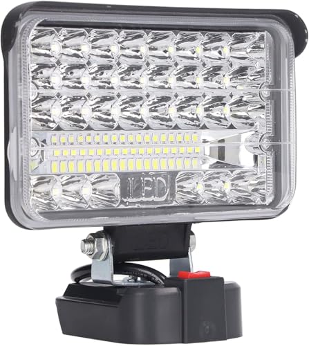 Werkzeuge Kompatibel mit 144W LED Arbeitsleuchte Spotlight 6500K 7200LM Tragbare Notfall-Taschenlampe für Outdoor Camping Angeln von GUNQQIG