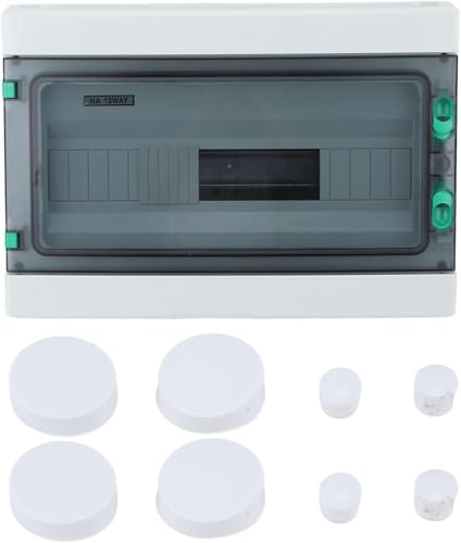 Werkzeuge Kompatibel mit 18 weg Stromverteilerkasten Leistungsschalter Verteilung Junction Box IP65 Wasserdicht mit Din-schiene von GUNQQIG