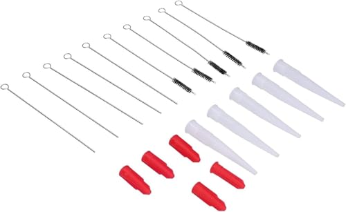 Werkzeuge Kompatibel mit Abdichten Werkzeug Kit 20 Pcs Abdichten Sauber Werkzeug Set Düse Reinigung Pinsel Abdichten Versiegelung Finishing Remover Kit Abdichten von GUNQQIG