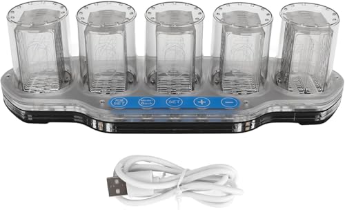 Werkzeuge Kompatibel mit Digitale RGB-LED-Röhrenuhr, Vollfarbuhr für die Schreibtischdekoration mit mehreren Modi und Alarmeinstellung, langlebiges ABS- und PCB-Material. Werkzeuge Kompatibel mit Digitale RGB-LED-Röhrenuhr, Vollfarbuhr für die Schreibtischdekoration mit mehreren Modi und Alarmeinstellung, langlebiges ABS- und PCB-Material. von GUNQQIG