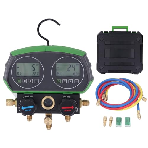 Werkzeuge Kompatibel mit Digitaler Krümmer-Messsatz, hochpräzises Leckagedruckprüfwerkzeug für HLK-Systeme mit 3 Schläuchen Werkzeuge Kompatibel mit Digitaler Krümmer-Messsatz, hochpräzises Leckagedruckprüfwerkzeug für HLK-Systeme mit 3 Schläuchen von GUNQQIG