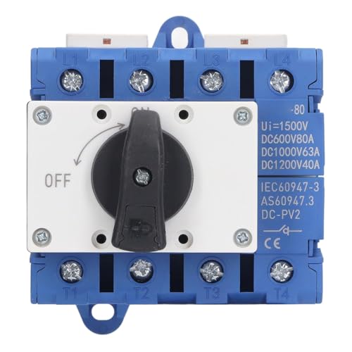 Werkzeuge Kompatibel mit Hohe Schaltleistung Photovoltaik DC Schalter Solar PV Isolator Umschalter DC600V DC1000V DC1200V von GUNQQIG
