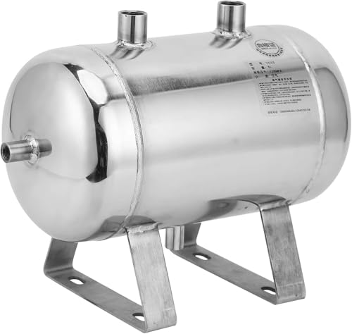 Werkzeuge Kompatibel mit Luftbehälter 5 l Stahl-Gasvorratstank Luftbehälter kann 4 Anschlüsse 304 Edelstahl 1 Gallone Lufthydrauliktanks oder Hydraulikbehälter von GUNQQIG