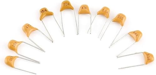 Werkzeuge Kompatibel mit Mehrschicht-Keramikkondensator, 500 Stück 10 Werte monolithische Mehrschicht-Keramikkondensatoren Sortimentskit mit Aufbewahrungsbox, Kondensatoren von GUNQQIG