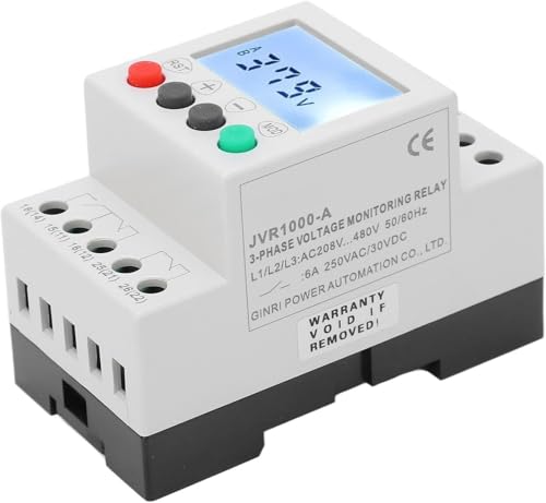 Werkzeuge Kompatibel mit Spannungsphasenfolgeschutz AC208-480V 3-Phasen-3-Draht-Über-/Unterspannungsüberwachungsrelais Werkzeuge Kompatibel mit Spannungsphasenfolgeschutz AC208-480V 3-Phasen-3-Draht-Über-/Unterspannungsüberwachungsrelais von GUNQQIG