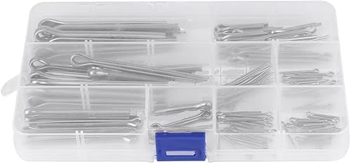 Werkzeuge Kompatibel mit Splintstifte, 90-teiliges Splintstift-Sortiment M1,5 M2 M3 M4 M5 M6 mit transparenter Box, Splintstifte von GUNQQIG