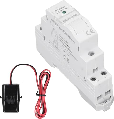Werkzeuge Kompatibel mit WiFi Smart Energiezähler 1 Gang Einzelsteuerung Stromspannung Leistungsüberwachung AC 100-240V von GUNQQIG