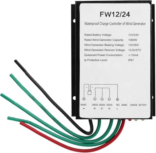 Werkzeuge Kompatibel mit Windladeregler Wasserdichter Solar-Windgenerator-Controller mit LED-Anzeige 1000W von GUNQQIG