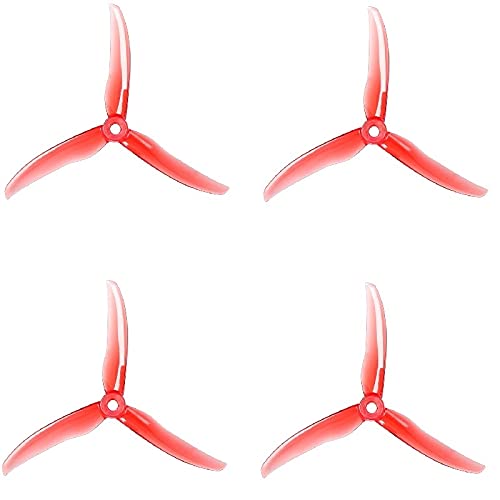 Zubehör 2Pairs 4PCS T5143S 5,1 zoll 3-Blatt Propeller für RC FPV Racing Freestyle 5 zoll für 4S 6S Drohnen Nazgul5(2pairs Red) von GUNQQIG