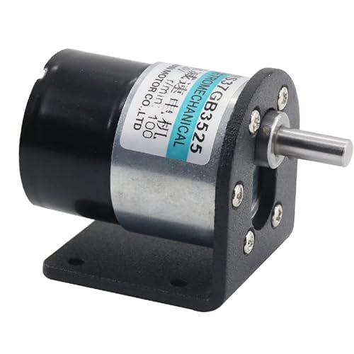 Zubehör 37 DC bürstenloser Getriebemotor 12 V Gleichstrommotor 24 V langsamer Motor Miniatur bürstenloser Drehzahlregler(12V,30RPM) von GUNQQIG