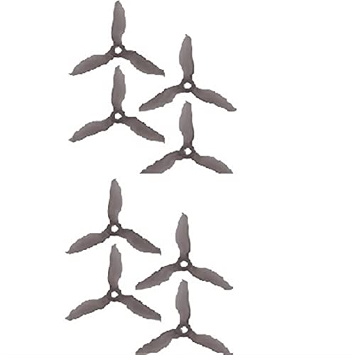 Zubehör 4 Paare 3076 3x7.6x3 3-Blatt CW CCW FPV Racing Propeller für Rc Multirotor FPV Racing Drone Ersatzteil(Dark Grey) von GUNQQIG
