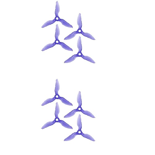 Zubehör 4 Paare 3076 3x7.6x3 3-Blatt CW CCW FPV Racing Propeller für Rc Multirotor FPV Racing Drone Ersatzteil(Purple) von GUNQQIG