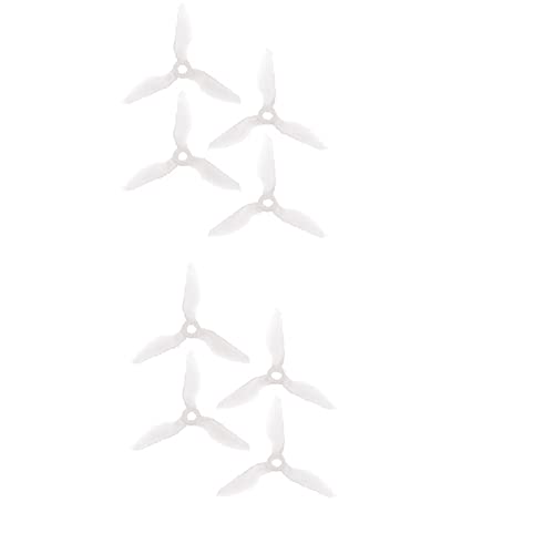 Zubehör 4 Paare 3076 3x7.6x3 3-Blatt CW CCW FPV Racing Propeller für Rc Multirotor FPV Racing Drone Ersatzteil(White) von GUNQQIG