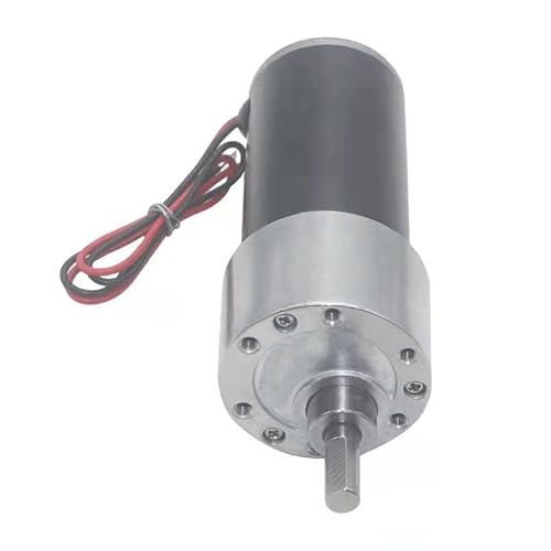 Zubehör DC 12 V 24 V bis 1270 U/min Hochdrehmoment-Metallrohrgetriebe-Untersetzungsgetriebemotor(12V 47rpm) von GUNQQIG
