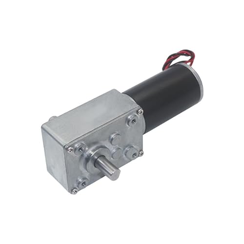 Zubehör DC12V 24V Leistungsstarker Drehmoment-Getriebemotor Turbo-Schneckengetriebemotor Doppelwelle Hochleistungs-verschleißfester umgekehrter Schneckengetriebemotor(12V,40 RPM) von GUNQQIG