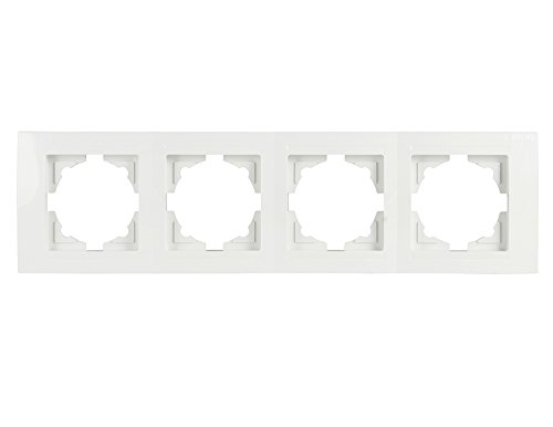 Gunsan Moderna 4-fach Rahmen für 4 Steckdosen Schalter Dimmer Weiss Gunsan Moderna 4-fach Rahmen für 4 Steckdosen Schalter Dimmer Weiss von Günsan