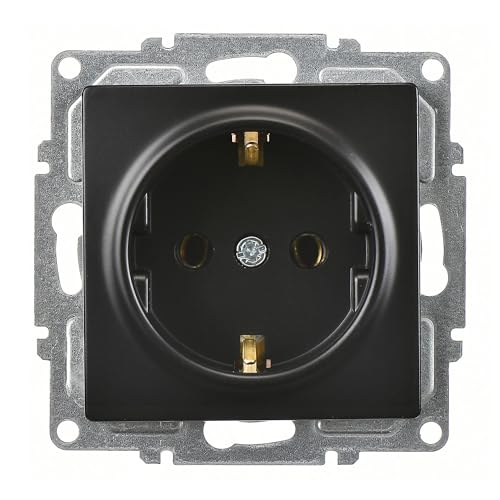 Visage Steckdose Unterputz Schwarz Visage Steckdose Unterputz Schwarz von Günsan