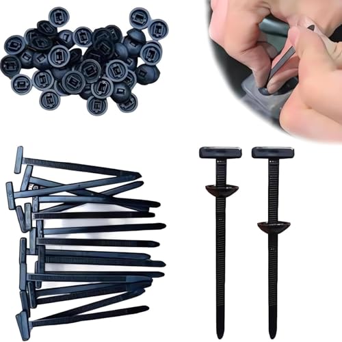 Universal-Kabelbinder-Schnalle, Nylon-Kabelbinder, Robuste, Nylon Universal Cable Tie Buckle, Mehrzweck-Kunststoff-Kabelbinders, Nylons Halterung für Bau,Garten,Karosserie,Schnellfixierung (50pcs) von GUO-SWY