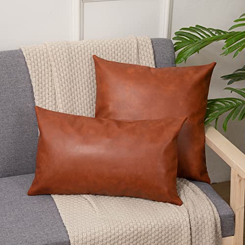 2er Set Kunstleder Kissenbezug,Moderne Sofakissen Dekorative Kissenhülle,Dekorative Kissenbezüge aus Kunstleder,Lederoptik Zierkissenbezüge Leder Kissen Bezug für Sofa Schlafzimmer Stil 10 30x50cm 2er Set Kunstleder Kissenbezug,Moderne Sofakissen Dekorative Kissenhülle,Dekorative Kissenbezüge aus Kunstleder,Lederoptik Zierkissenbezüge Leder Kissen Bezug für Sofa Schlafzimmer Stil 10 30x50cm von GUOCU