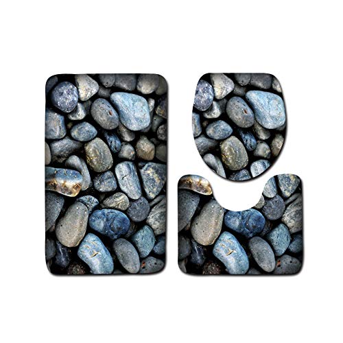 Badgarnitur Badematten Set Badezimmer Vorleger 3 Teiliges,Rutschfeste Badvorleger Badteppich WC Vorleger Duschvorleger,WC Sitz Deckel Fußmatte Matte Teppich Marmor/Kopfsteinpflaster Muster 2 50x80CM Badgarnitur Badematten Set Badezimmer Vorleger 3 Teiliges,Rutschfeste Badvorleger Badteppich WC Vorleger Duschvorleger,WC Sitz Deckel Fußmatte Matte Teppich Marmor/Kopfsteinpflaster Muster 2 50x80CM von GUOCU