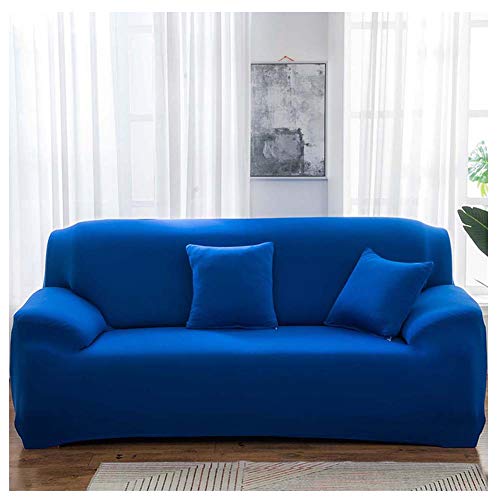 Elastischer Sofabezug Sofahusse 1 2 3 4 Sitzer Sofa Überwurf Stretch Sofabezüge Couch Bezug Sofa Abdeckung Muster Hussen Verschiedene Größe Und Farbe,Blau2,2 sitzer von GUOCU