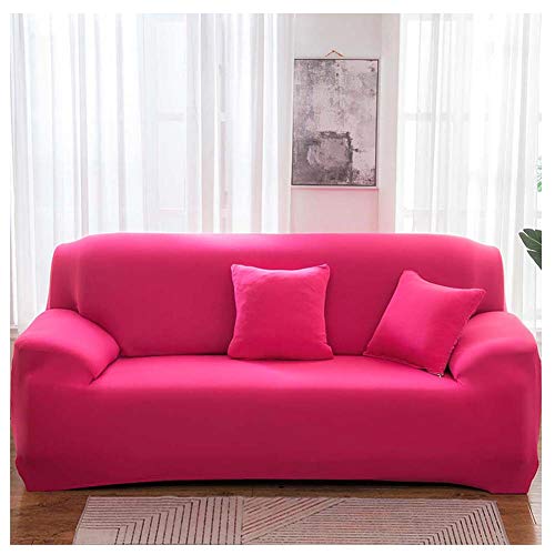 Elastischer Sofabezug Sofahusse 1 2 3 4 Sitzer Sofa Überwurf Stretch Sofabezüge Couch Bezug Sofa Abdeckung Muster Hussen Verschiedene Größe Und Farbe,Rot3,2 sitzer von GUOCU