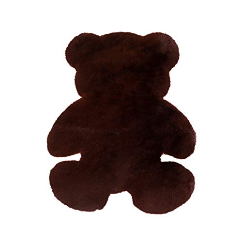 GUOCU Bärenform Plüsch Teppich Faux Kaninchenfell Tier Teppiche Hochflor Teppich fürs Wohnzimmer Schlafzimmer Erker Sofa Matte Kinderzimmer Flauschiger Teppich Dekoration Bodenmatte Kaffee-1 75x105CM GUOCU Bärenform Plüsch Teppich Faux Kaninchenfell Tier Teppiche Hochflor Teppich fürs Wohnzimmer Schlafzimmer Erker Sofa Matte Kinderzimmer Flauschiger Teppich Dekoration Bodenmatte Kaffee-1 75x105CM von GUOCU
