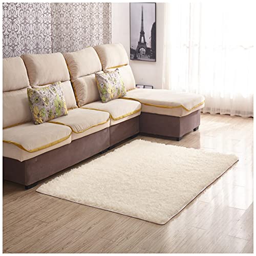 GUOCU Hochflor Teppich Wohnzimmer rutschfest Langflor Fellteppich Shaggy Flauschig Weich Modern Kunstfell Einfarbig Bettvorleger Sofa Matte,Beige,40x60CM GUOCU Hochflor Teppich Wohnzimmer rutschfest Langflor Fellteppich Shaggy Flauschig Weich Modern Kunstfell Einfarbig Bettvorleger Sofa Matte,Beige,40x60CM von GUOCU
