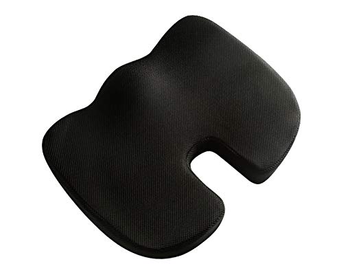 GUOCU Memory Foam Auto Für die Rückenunterstützung Ischias Relief Bürostuhl Kissen Schöne Hüfte Kissen Schwarz 2 M von GUOCU
