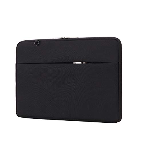 GUOCU Wasserabweisend Neopren Hülle Sleeve Tasche Kompatibel mit 11-15.6 Zoll MacBook Pro, MacBook Air, Notebook Computer Laptophülle Laptoptasche Notebooktasche，Schwarz,13"(24X.4.5X2cm) von GUOCU