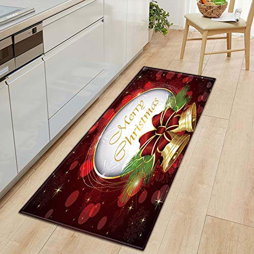 GUOCU Weihnachtsteppich Weihnachten Area Rug Türmatte Kurzflor Fußmatte rutschfeste Badteppiche Badematte Sofa Matte Plüsch Teppich fürs Wohnzimmer Schlafzimmer Küche Home Teppiche Decor L 60x180CM GUOCU Weihnachtsteppich Weihnachten Area Rug Türmatte Kurzflor Fußmatte rutschfeste Badteppiche Badematte Sofa Matte Plüsch Teppich fürs Wohnzimmer Schlafzimmer Küche Home Teppiche Decor L 60x180CM von GUOCU
