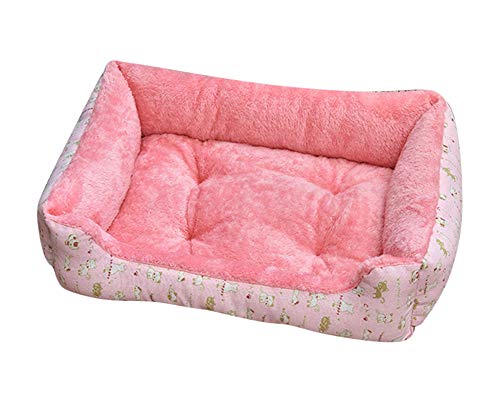 Heimtierbedarf Hundekorb Waschbar Hundebett Abnehmbar Waschbar Multicolor Haustierbett für Haustiere in Allen Größen Vierteiliges Set Pink XXS Heimtierbedarf Hundekorb Waschbar Hundebett Abnehmbar Waschbar Multicolor Haustierbett für Haustiere in Allen Größen Vierteiliges Set Pink XXS von GUOCU