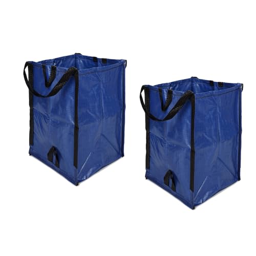 Gewebte Tasche Mit Weichem Gaumen, Gewebte Müllsäcke Aus Polypropylen for Laubsäcke, Mülleimer Mit Verstärkten Griffen(2PCS) von GUODDM