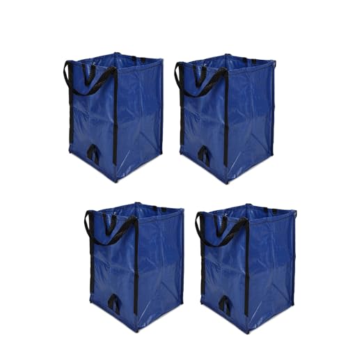 Gewebte Tasche Mit Weichem Gaumen, Gewebte Müllsäcke Aus Polypropylen for Laubsäcke, Mülleimer Mit Verstärkten Griffen(4PCS) von GUODDM