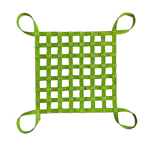 Gurtbandnetz Ladungssicherungsnetz - Hebenetzgurte – Frachthebenetze – Last 0,3–3,5t Hebesack, Be Und Entladen Von Garten Hebenetzgurten, Handhabungsgurten, Outdoor Kletter Sicherheitsnetz(1 X 1M/Mesh von GUODDM