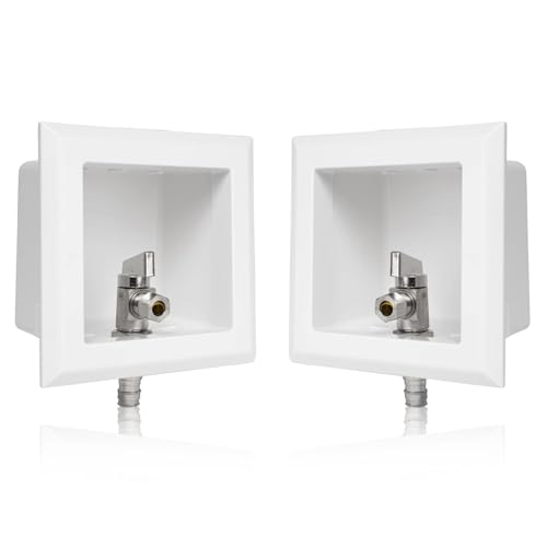 GUOFIS WC-Auslaufbox mit 1/4-Umdrehungs-Kugelhahn, 1,27 cm Pex-A F1960 Erweiterungsanschluss, Einlass GUOFIS WC-Auslaufbox mit 1/4-Umdrehungs-Kugelhahn, 1,27 cm Pex-A F1960 Erweiterungsanschluss, Einlass von GUOFIS
