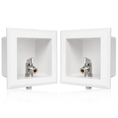 GUOFIS WC-Auslaufbox mit Kugelhahn mit 1/4-Umdrehung, 1,27 cm CPVC-Anschlusseinlass, 1 Stück GUOFIS WC-Auslaufbox mit Kugelhahn mit 1/4-Umdrehung, 1,27 cm CPVC-Anschlusseinlass, 1 Stück von GUOFIS