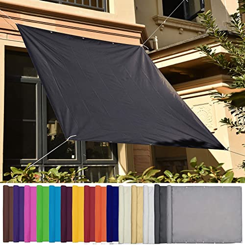 Sonnensegel Quadrat 3x3M Anthrazit UV-Schutz Sun, Sun Segel wasserabweisend, anthrazit, für Garten, Balkon und Terrasse, Dunkelgrau, 22235 von GUOGAI