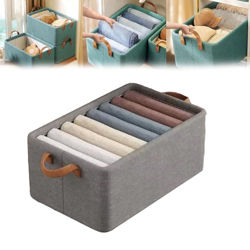 GUOGAOzz Multifunktionaler Faltschrank, Faltschrank-Aufbewahrungsbox, Schrankorganizer und Aufbewahrung für Kleidung und Hosen (Gray,1pc) von GUOGAOzz