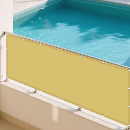Sonnensegel Rechteckig 285 x 350 cm Rechteckig Wasserdicht 98% UV Schutz Sonnenschutz Windschutz Vielen Größen mit Spannseilen für Garten Balkon, Creme Farben Sonnensegel Rechteckig 285 x 350 cm Rechteckig Wasserdicht 98% UV Schutz Sonnenschutz Windschutz Vielen Größen mit Spannseilen für Garten Balkon, Creme Farben von GUOGHUI