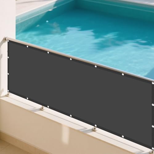 Sonnensegel Rechteckig 345 x 470 cm Rechteckig Wasserdicht 98% UV Schutz Sonnenschutz Windschutz Vielen Größen mit Spannseilen für Garten Balkon, Dunkelgrau Sonnensegel Rechteckig 345 x 470 cm Rechteckig Wasserdicht 98% UV Schutz Sonnenschutz Windschutz Vielen Größen mit Spannseilen für Garten Balkon, Dunkelgrau von GUOGHUI