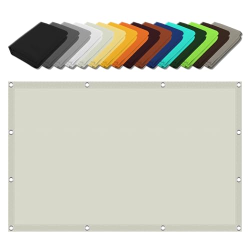 Wasserdicht Sonnenschutz 3.5 x 4 m PES Polyester Imprägniert Uv-Schut Markisenstoffe Meterware Leicht Und Haltbarkeit für Terrasse Camping, cremefarben Wasserdicht Sonnenschutz 3.5 x 4 m PES Polyester Imprägniert Uv-Schut Markisenstoffe Meterware Leicht Und Haltbarkeit für Terrasse Camping, cremefarben von GUOGHUI