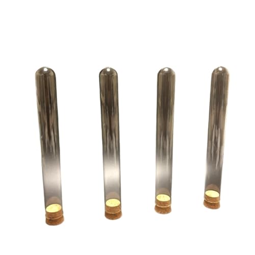 12 Stück/Pack 30 x 200 mm Labor in U-Form Glas-Testrohr unten mit Korkstopfen Laborglas Glasrohr mit Deckel von GUOHUIZHANG