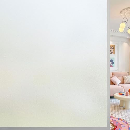 Fensterfolie Blickdicht Selbsthaftende Sichtschutzfolie Fenster Dekofolie 90 x 750 cm Statisch Haftend Ohne Klebstoff Anti UV Sonnenschutz für Büro Bad Duschkabine, Rein matt Fensterfolie Blickdicht Selbsthaftende Sichtschutzfolie Fenster Dekofolie 90 x 750 cm Statisch Haftend Ohne Klebstoff Anti UV Sonnenschutz für Büro Bad Duschkabine, Rein matt von GUOJUN