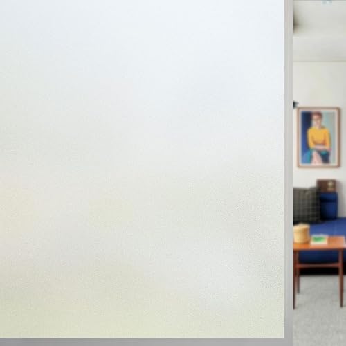 Fensterfolie - Selbstklebend Statische Folie 80 x 380 cm Ohne Klebstoff Folie Sichtschutz Anti UV für Wohnzimmer Küche Büro, Rein matt Fensterfolie - Selbstklebend Statische Folie 80 x 380 cm Ohne Klebstoff Folie Sichtschutz Anti UV für Wohnzimmer Küche Büro, Rein matt von GUOJUN