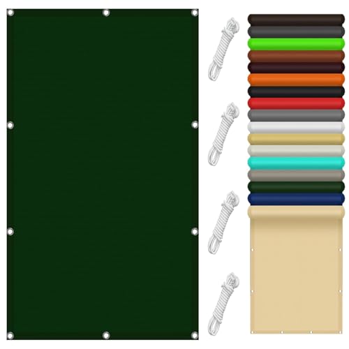Sonnensegel 800 x 950 cm Rechteckig Sonnenschutz Wetterschutz Sonnensegel Sonnenschutz Windschutz Premium, mit Ösen Und Seil für Balkon Garten Terrasse, Dunkelgrün Sonnensegel 800 x 950 cm Rechteckig Sonnenschutz Wetterschutz Sonnensegel Sonnenschutz Windschutz Premium, mit Ösen Und Seil für Balkon Garten Terrasse, Dunkelgrün von GUOJUN