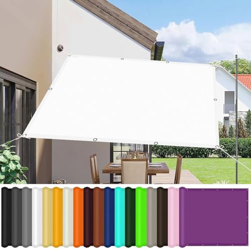 Sonnensegel Rechteckig 600 x 900 cm Uv-Schutz Wetterfest Ohne Bohren PES Polyester Sonnensegel für Gartenpavillon Premium, mit Ösen Und Seil für Balkon Garten Terrasse, Weiß Sonnensegel Rechteckig 600 x 900 cm Uv-Schutz Wetterfest Ohne Bohren PES Polyester Sonnensegel für Gartenpavillon Premium, mit Ösen Und Seil für Balkon Garten Terrasse, Weiß von GUOJUN