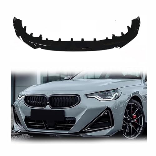 GUOLEIOO Auto Frontlippe Frontspoiler für BMW G42 2 Series M Sport 2 Door Coupe 2022-2023 M235i M240i,Front Bumper Lip Sport Performance Lips Wings Exterior Accessories von GUOLEIOO