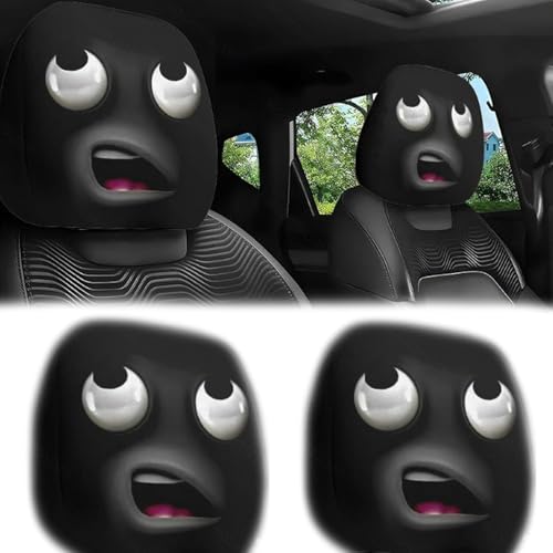 GUOLEIOO Auto Sitzbezüge Auto Kopfstütze für Autositze, für Toyota Ft-1 Ft-AC Yaris Cross Vios Esquire C-HR Mirai Ft-4X Zubehör Lustig Kopfstützenbezug Set, Atmungsaktiver Kopfstützenbsezug von GUOLEIOO