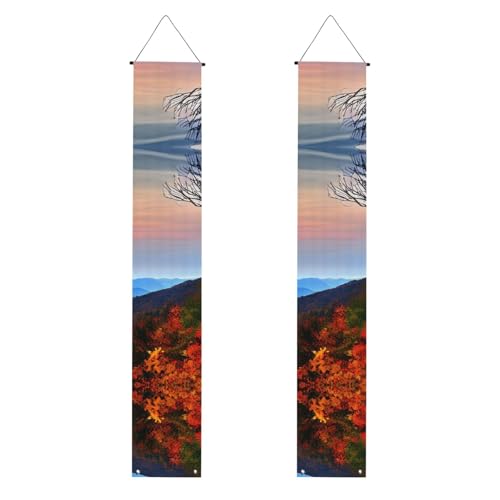 Blue Ridge Mountains Print Decor Banner Hintergrund Congrats Door Suitable Indoor Outdoor Use Easy Installation von GUOLGP